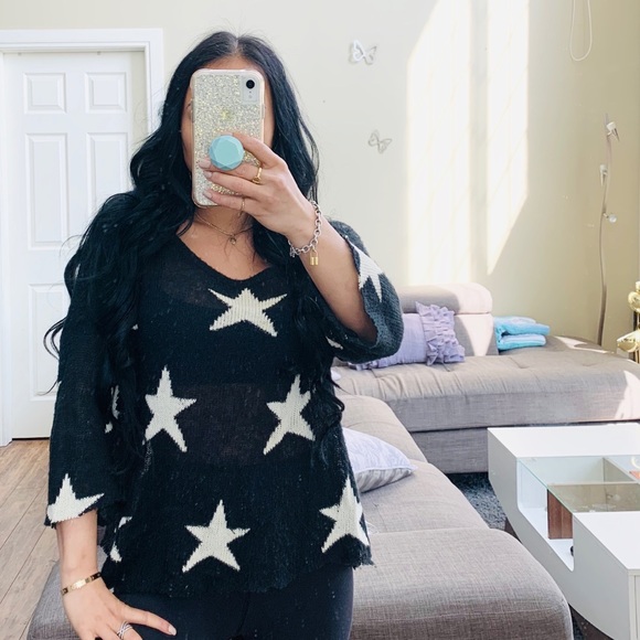 💘 WILDFOX seeing stars LENNON sweater WHITE LABEL